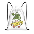 thumbnail image 1 of Sikiie Christmas Gnomes Drawstring Backpack Drawstring Bags, Draw String Back Bag for Sports, Gym, Travel, Swimming, Beach-Small, 1 of 6