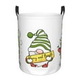 thumbnail image 1 of Sikiie Christmas Gnomes Print Round Dirty Clothes Basket, Waterproof Standing Foldable Storage Basket, for Laundry Room, Bedroom, Bathroom Storage-Small, 1 of 6
