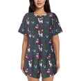 thumbnail image 1 of Sikiie Christmas Party Womens Pajama Sets Short Sleeve Top With Pants Sleepwear 2 Piece Lounge Set-, 1 of 6