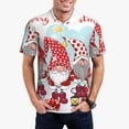 thumbnail image 1 of Sikiie Christmas Print Men's Short-sleeved POLO Shirts, Button-down Shirts and T-shirts are Suitable for Vacation, Leisure and Business-Large, 1 of 6