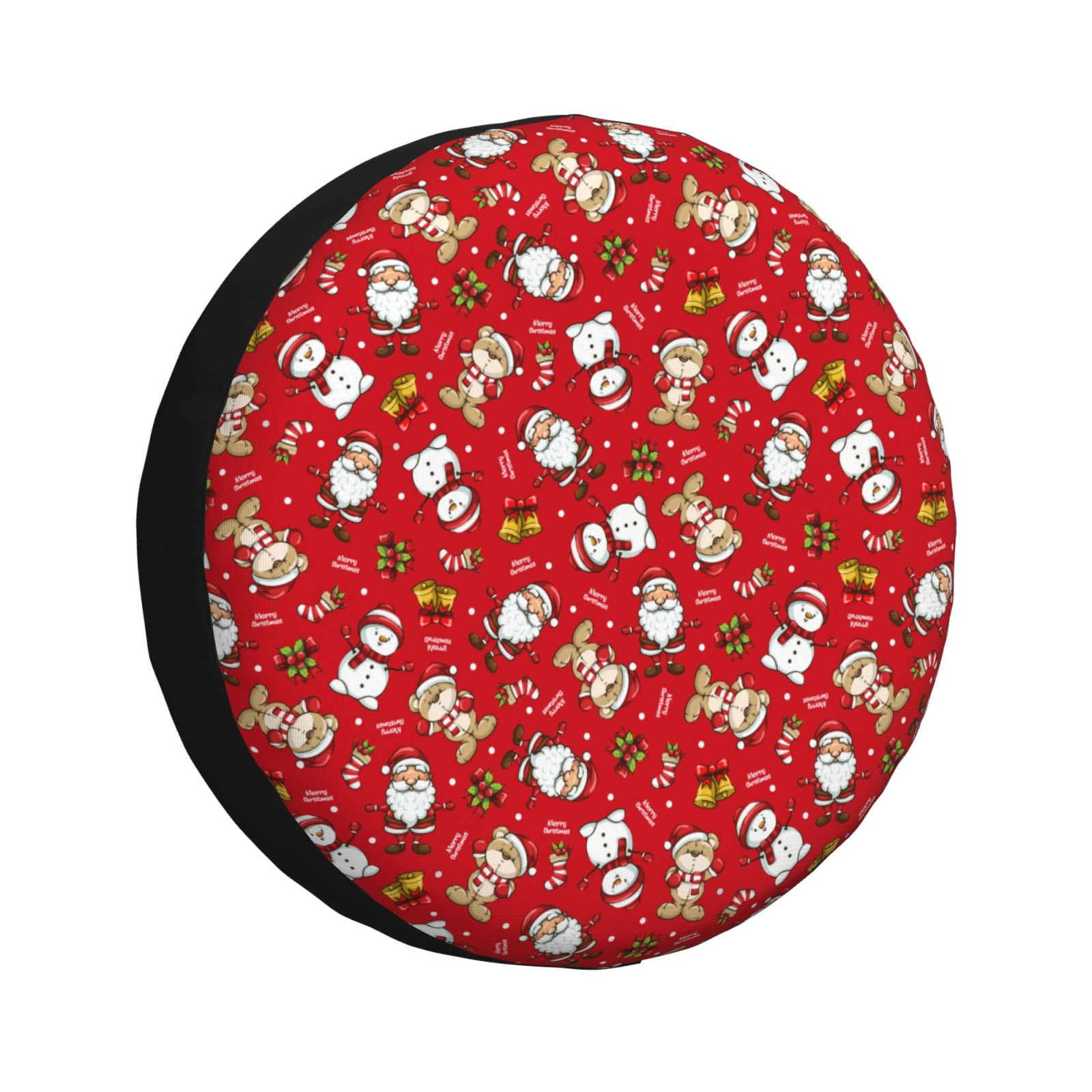 Sikiie Christmas Santa Cartoon Snowman A PVC Leather Spare Tire Wheel ...