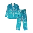 thumbnail image 1 of Sikiie Christmas Snow Mens Pajama Set, Soft Warm Long Sleeve Sleepwear, Cozy Button-Down Pjs for Men-X-Large, 1 of 7