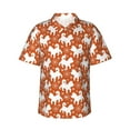 thumbnail image 1 of Sikiie Christmas Snowflake Dog Print Men's Hawaiian Shirt, Summer Beach Button Pocket Short Sleeve T-Shirt,XX-Large, 1 of 7
