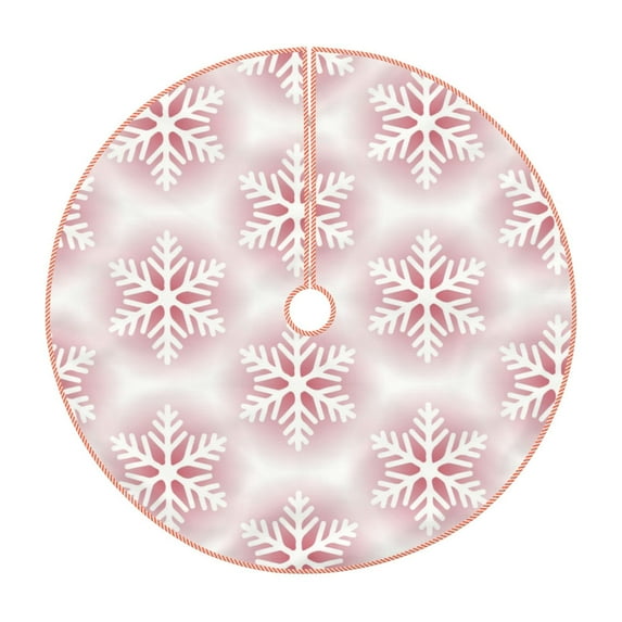 Sikiie Christmas Snowflakes Christmas Tree Skirt, Christmas Tree Decorations, Christmas Decor, Tree Mat Decoration(30-48IN)-48"