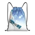 thumbnail image 1 of Sikiie Christmas Snowman In The Snow Drawstring Backpack Drawstring Bags, Draw String Back Bag for Sports, Gym, Travel, Swimming, Beach-Small, 1 of 6