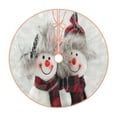 thumbnail image 1 of Sikiie Christmas Snowman With Hat Nativity Christmas Tree Skirt, Jesus Christian Winter Holiday Tree Mat Decoration(30-48IN)48", 1 of 6