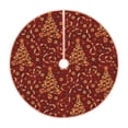 thumbnail image 1 of Sikiie Christmas Tree On A Red Background Christmas Tree Skirt, Christmas Tree Decorations, Christmas Decor, Tree Mat Decoration(30-48IN)-30", 1 of 6