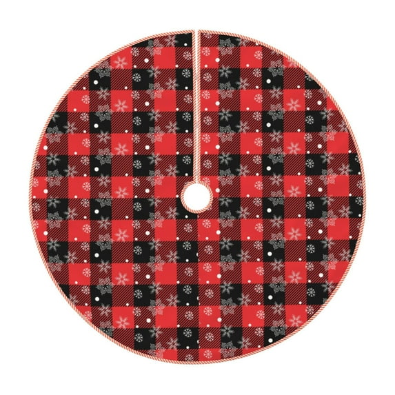 Sikiie Christmas With Snowflakes Christmas Tree Skirt, Christmas Tree Decorations, Christmas Decor, Tree Mat Decoration(30-48IN)-36"