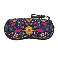 thumbnail image 1 of Sikiie Cinco De Mayo Floral Sunglasses Soft Case Neoprene Zipper Eyeglass Case, Zipper Portable Spectacle Cases for Men Women, 1 of 6