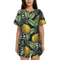 thumbnail image 1 of Sikiie Citrus Fruits Elegant Lemons Womens Pajama Sets Short Sleeve Top With Pants Sleepwear 2 Piece Lounge SetMedium, 1 of 6
