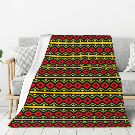 Sikiie Classic Color Music Cozy Flannel Fleece Throw Blanket: Lightweight & Thick for All Seasons - Perfect for Women, Men, & Kids"80"x60"