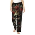 thumbnail image 1 of Sikiie Classical Rose Crown Skull Women’s Ultra-Soft Comfy Lounge Pants Sleepwear Comfy Lounge Pants Drawstring Sleep Bottoms with PocketsLarge, 1 of 6