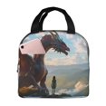 thumbnail image 1 of Sikiie Clear Sky Mountain Red Dragon Lunch Bag for Women & Men Adult Insulated Lunch Box, Food Lunch Containers Lunch Tote Bags for Work, Travel, Outdoor, 1 of 8