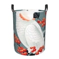 thumbnail image 1 of Sikiie Cockatoo Red Berries Print Round Dirty Clothes Basket, Waterproof Standing Foldable Storage Basket, for Laundry Room, Bedroom, Bathroom Storage-Medium, 1 of 6