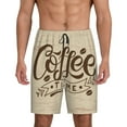 thumbnail image 1 of Sikiie Coffee Time (2) Mens Pajama Shorts, Lightweight Lounge Pant with Pockets Soft Sleep Pj Shorts for Men4X-Large, 1 of 6