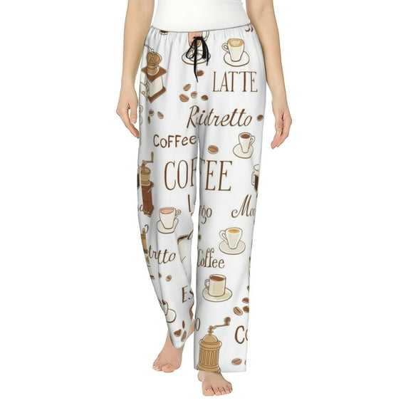 Sikiie Coffee Women’s Ultra-Soft Comfy Lounge Pants Sleepwear Comfy Lounge Pants Drawstring Sleep Bottoms with PocketsXX-Large