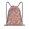 thumbnail image 1 of Sikiie Color Flowers Drawstring Backpack Drawstring Bags, Draw String Back Bag for Sports, Gym, Travel, Swimming, Beach-Small, 1 of 6