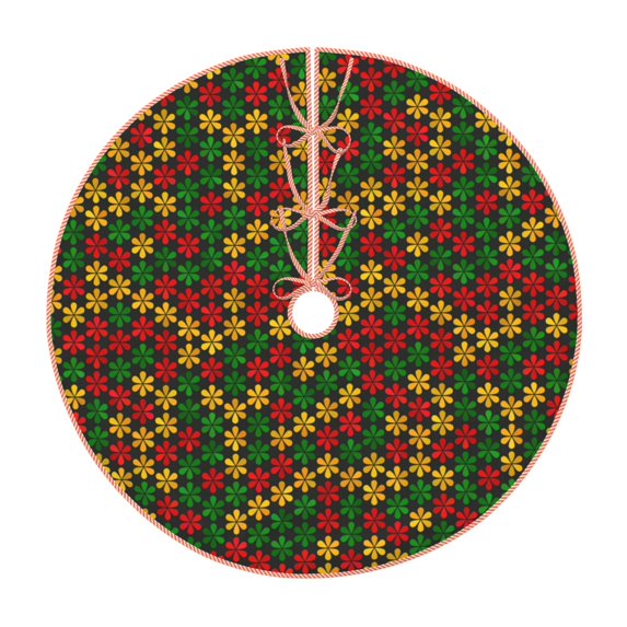 Sikiie Color Music1 Nativity Christmas Tree Skirt, Jesus Christian Winter Holiday Tree Mat Decoration(30-48IN)48"