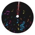 thumbnail image 1 of Sikiie Color Musical Notes 30-48 inches {designName} Print Christmas Tree Skirt Snowman Xmas Tree Skirt with Edge Christmas Decorations for Holiday Party-30", 1 of 7