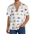thumbnail image 1 of Sikiie Color Ships Men's Wrinkle Free Untucked Cuban Shirt Business Casual Button Down Shirts Short Sleeve ShirtLarge, 1 of 5