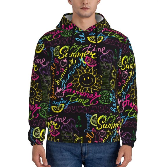 Sikiie Color Summer Men's Hoodie, Essentials Hoodie, Sweatshirt, Pullover Hooded Sweatshirt for Men-3X-Large