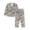 thumbnail image 1 of Sikiie Colored Casino Chips Women's Long-Sleeve Shirt and Full-Length Bottom Pajama Set (s-xxl)-Large, 1 of 7