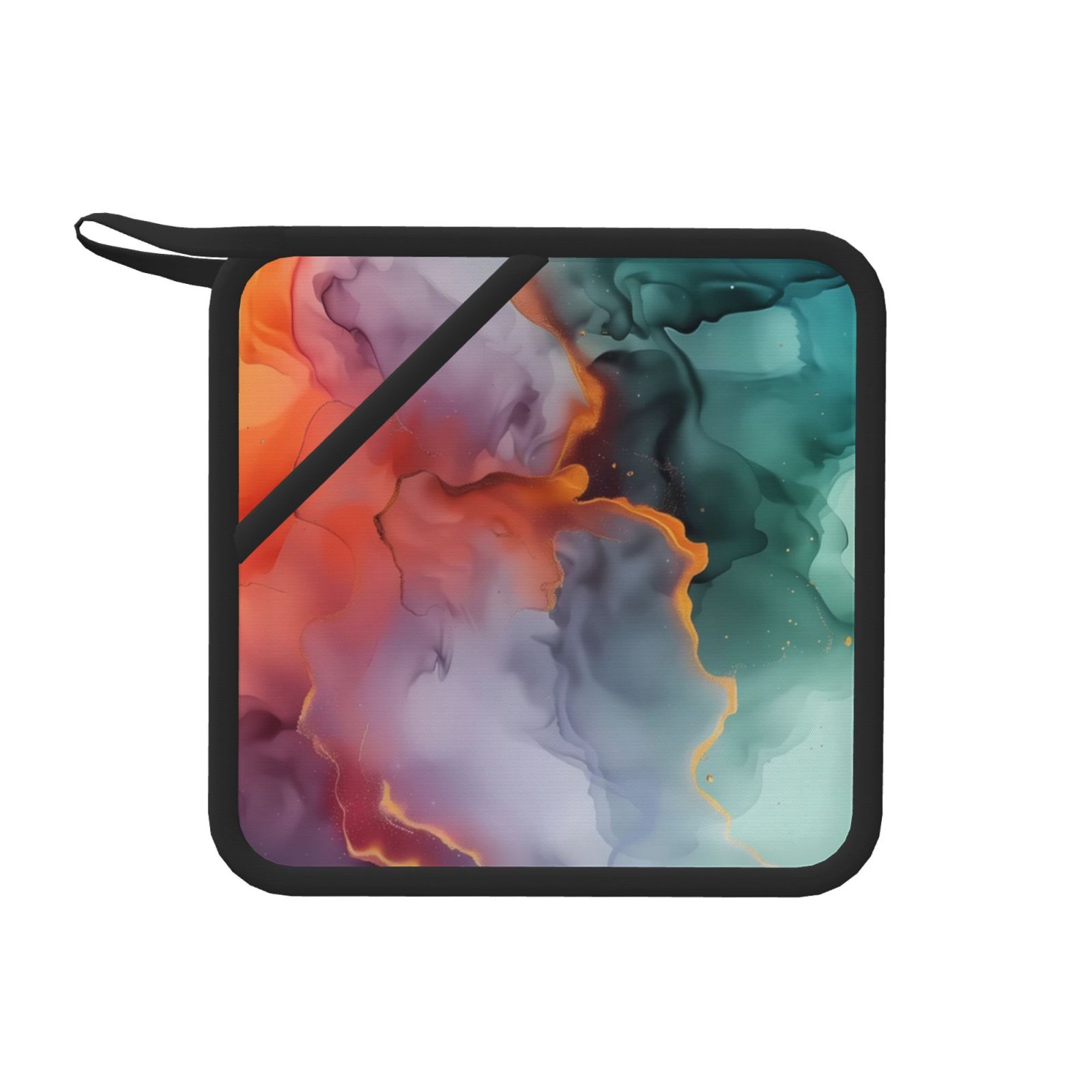 Sikiie Colorful Abstract Waves Pot Holders Kitchen Insulation Mats Heat ...
