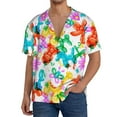 thumbnail image 1 of Sikiie Colorful Air Balloons Men's Wrinkle Free Untucked Cuban Shirt Business Casual Button Down Shirts Short Sleeve Shirt4X-Large, 1 of 5