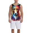 thumbnail image 1 of Sikiie Colorful Art Dog Basketball Jersey Reversible Men's Mesh Athletic Sports Shirts Training Practice S-4XLSmall, 1 of 6