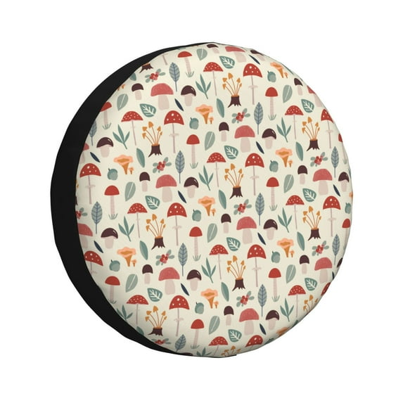 Sikiie Colorful Autumn PVC Leather Spare Tire Wheel Cover Spare Tire Cover, for Car Truck SUV Camper Trailer Universal Fit(14-17in)-14 inch