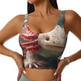 thumbnail image 1 of Sikiie Colorful Axolotl Underwater Sports Bra for Women, Sports Bra Athletic Running Sports Bra, Workout Bra, Yoga Bra-Medium, 1 of 8