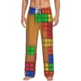 thumbnail image 1 of Sikiie Colorful Building Blocks A Pajama Pants Men, PJ Bottoms, Sleep & Lounge Pants-X-Large, 1 of 6