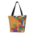 thumbnail image 1 of Sikiie Colorful Building Blocks A Shoulder Bag Casual Hobo Crossbody Tote Bag for Women and Men Large Purse Messenger Bag Travel Work, 1 of 6