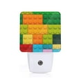 thumbnail image 1 of Sikiie Colorful Building Blocks Led Night Light, Warm White,Cool White Lights for Bathroom,Hallway,Bedroom, Kids Room-UK, 1 of 7