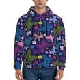 thumbnail image 1 of Sikiie Colorful Butterflies Men's Hoodie, Essentials Hoodie, Sweatshirt, Pullover Hooded Sweatshirt for Men-Small, 1 of 7