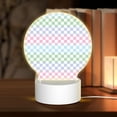 thumbnail image 1 of Sikiie Colorful Checkerboard Acrylic Night Light Gift Custom Acrylic Night Light LED Lights for Bedroom Home Office, 1 of 9