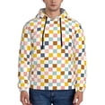 thumbnail image 1 of Sikiie Colorful Checkered 1 Men's Hoodie, Essentials Hoodie, Sweatshirt, Pullover Hooded Sweatshirt for Men-XX-Large, 1 of 7