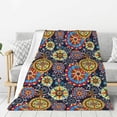 thumbnail image 1 of Sikiie Colorful Compasses Cozy Flannel Fleece Throw Blanket: Lightweight & Thick for All Seasons - Perfect for Women, Men, & Kids"80"x60", 1 of 6
