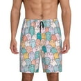 thumbnail image 1 of Sikiie Colorful Cute Pig Mens Pajama Shorts, Lightweight Lounge Pant with Pockets Soft Sleep Pj Shorts for MenMedium, 1 of 6