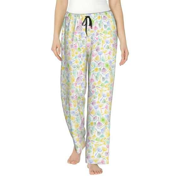 Sikiie Colorful Dandelion Women’s Lounge Pants, Lounge Pants Sleep Bottoms, Lounge for Women, Womens Pajama Pants -XX-Large
