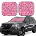 thumbnail image 1 of Sikiie Colorful Donuts 1 Print Foldable Car Windshield Sun Visor, Car Window Sunshade Suitable for Sedan, SUV and Truck Car Accessories-Small, 1 of 1