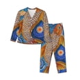 thumbnail image 1 of Sikiie Colorful Dot Art Fish Pajamas for Women Set, Womens Pajama Sets, Lounge Sets for Women, 2pjs for Women-Small, 1 of 7