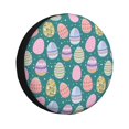 thumbnail image 1 of Sikiie Colorful Easter eggs Print PVC Leather Spare Tire Wheel Cover Spare Tire Cover, for Car Truck SUV Camper Trailer Universal Fit-17 inch, 1 of 6