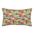 thumbnail image 1 of Sikiie Colorful Fish 2 Print Plush Pillow Cover, Wrinkle-proof and Stain-resistant Pillow Protector without Pillow Core, Home Decoration-20"x30", 1 of 6