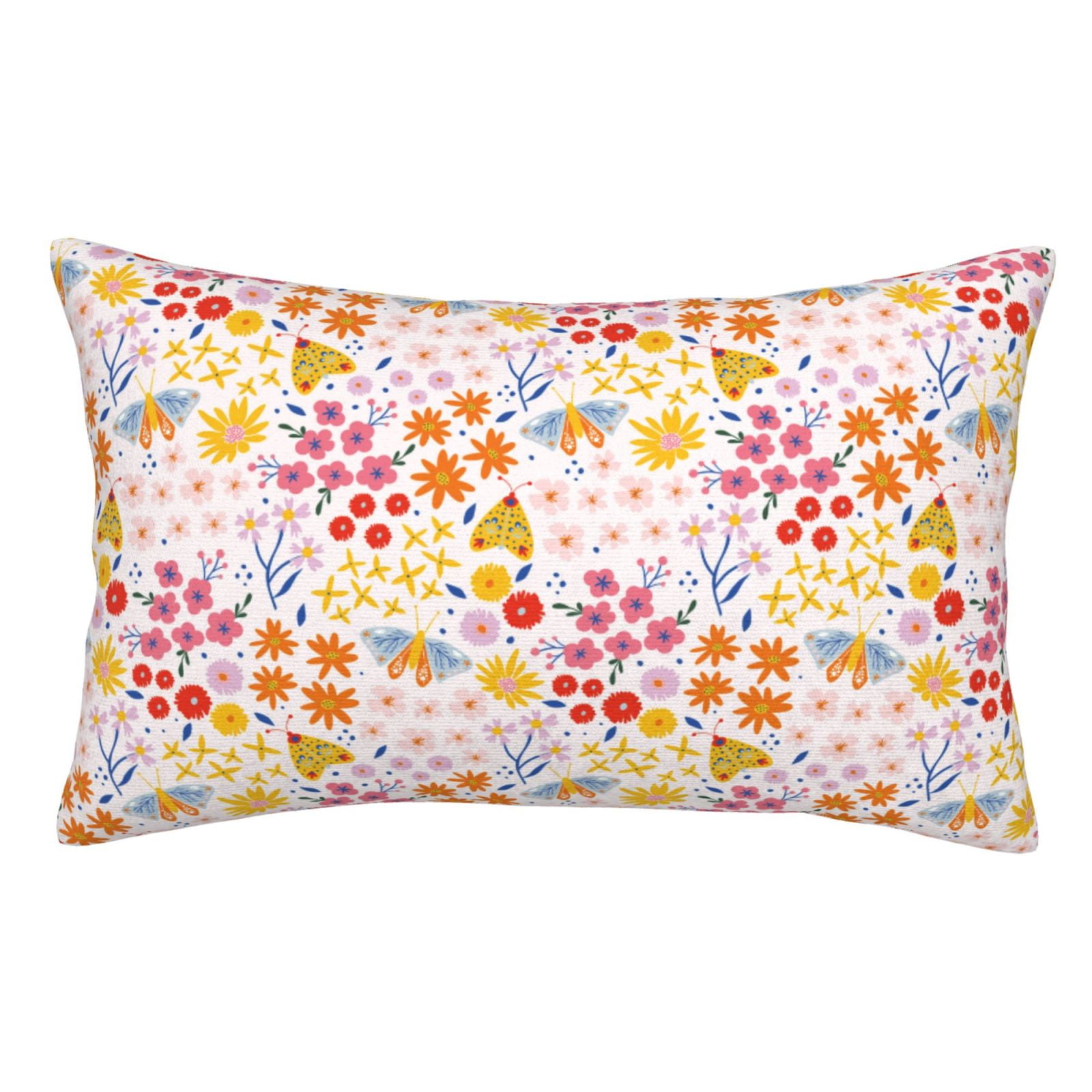 Sikiie Colorful Floral Pillow Covers, Throw Pillow Case Cushion Covers