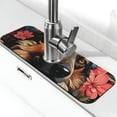 thumbnail image 1 of Sikiie Colorful Flower German Shepherd Splash Guard for Sink Faucet-1 PC Super Absorbent Fast Drying Mat Sink Gadgets-Splash Guard for Kitchen, Sink Mat, 1 of 7