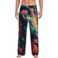 thumbnail image 1 of Sikiie Colorful Flower Goat Mens Pajama Pants Sleep & Lounge Pants, PJ Bottoms With elastic waistb and Pockets X-Large, 1 of 6