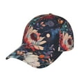thumbnail image 1 of Sikiie Colorful Flower Peacock Unisex Vintage Washed Unstructured Baseball Cap Soft Cap Adjustable Unisex Baseball Hat Dad Hat, 1 of 6