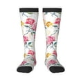 thumbnail image 1 of Sikiie Colorful Flowers Knee Socks, High Socks Long Stretchy Sock Women Knee High Stocking, Long Socks for Women, 1 of 6