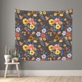 thumbnail image 1 of Sikiie Colorful Flowers with Butterfly tapestry wall hanging home decor for bedrooms, living rooms, dorms 60x51in, 1 of 6